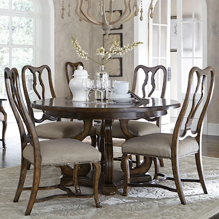 5-Piece Round Dining Table Set